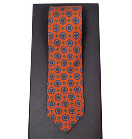 Calabrese Calabrese tie medaillon orange