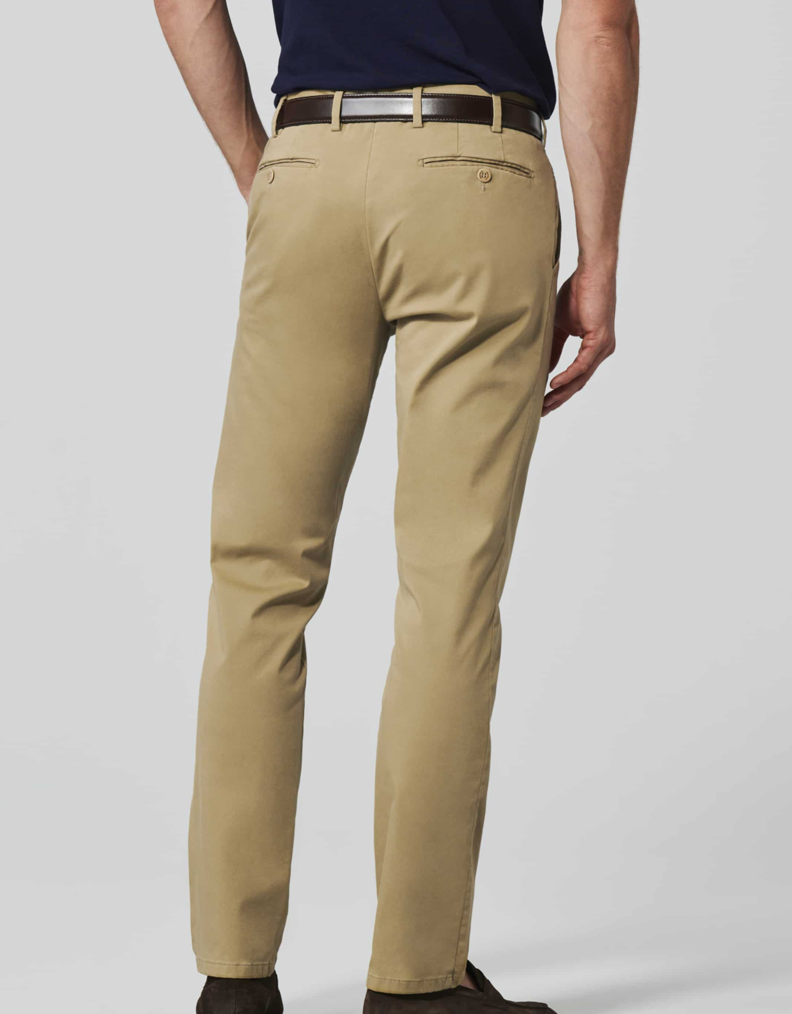 Meyer Exclusive Meyer Exclusive broek katoen camel Bonn 8096/43