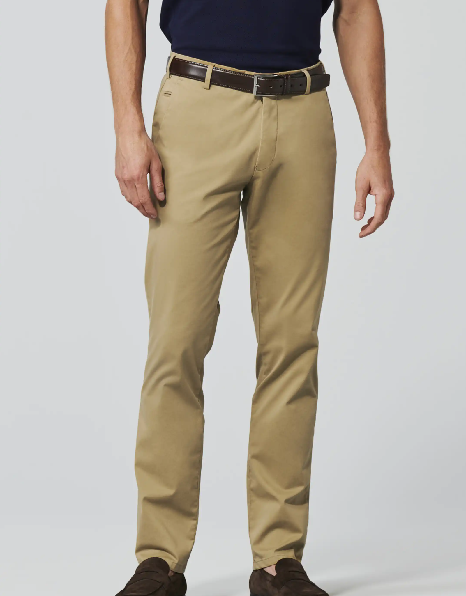 Meyer Exclusive Meyer Exclusive broek katoen camel Bonn 8096/43