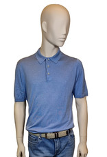 Gran Sasso Sandmore's polo silk light blue