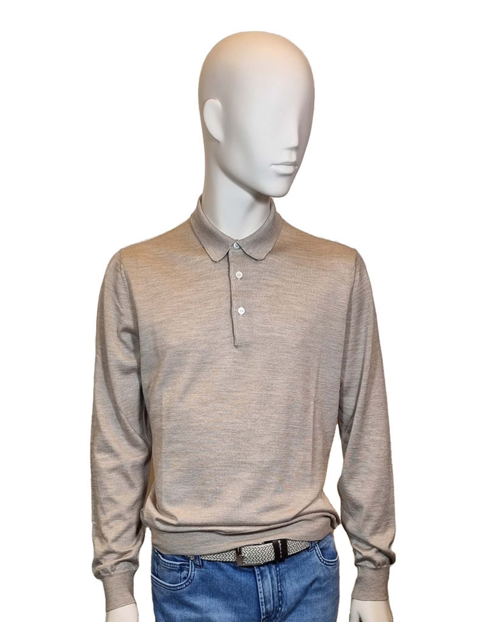 Gran Sasso Sandmore's polo long sleeves beige