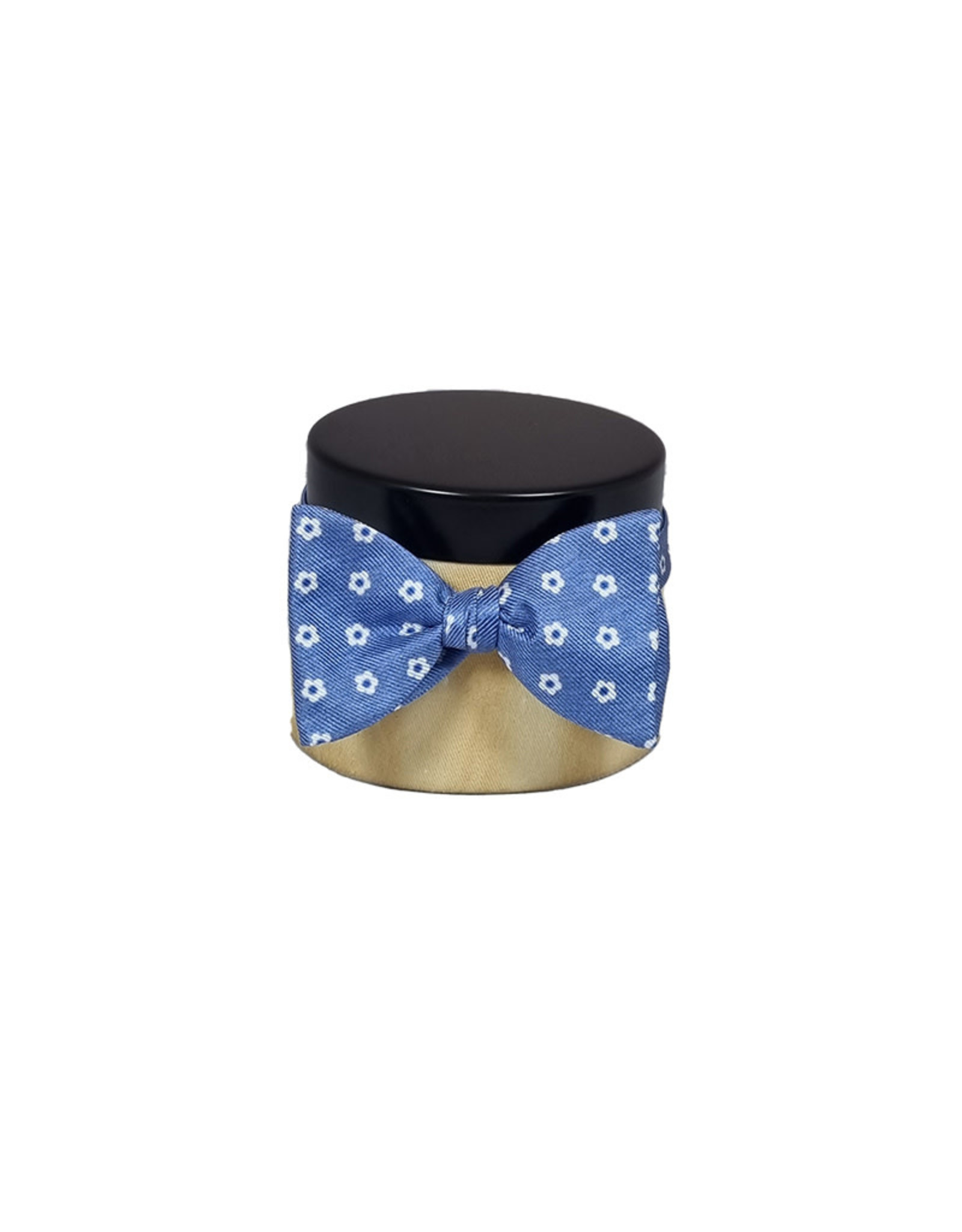 Calabrese Calabrese bow tie light blue-white flowers