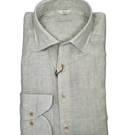 Stenströms Stenströms shirt linen green houndstooth slimline