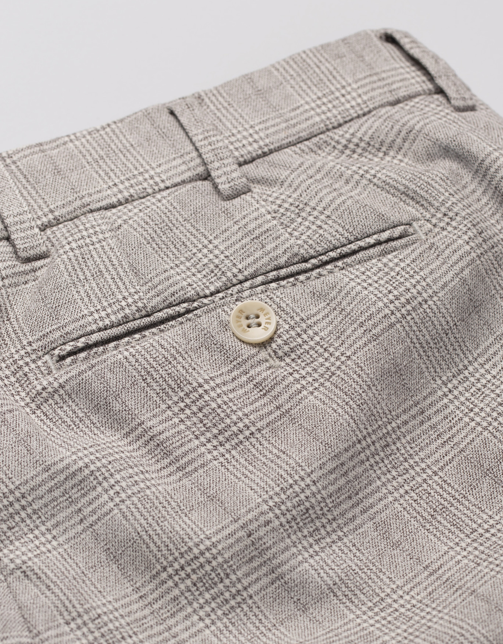 Meyer Exclusive Meyer Exclusive trousers cotton beige check Bonn