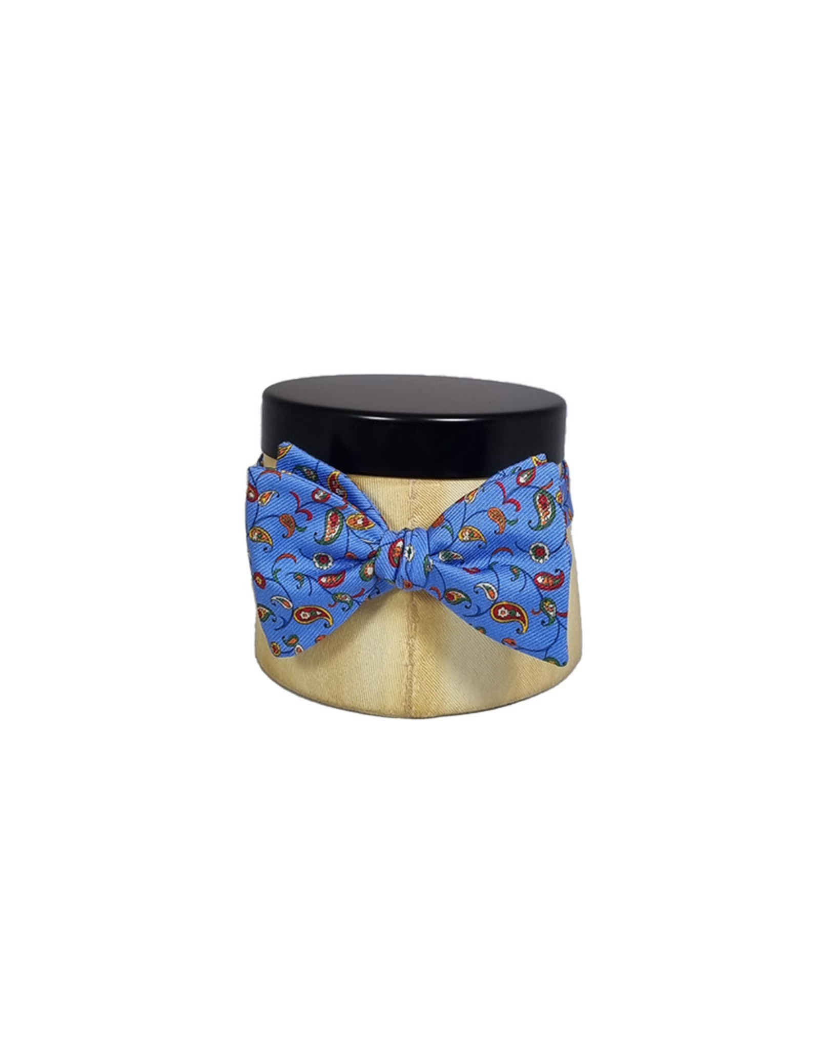 Calabrese Calabrese bow tie paisley fantasy light blue