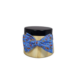 Calabrese Calabrese bow tie paisley fantasy light blue