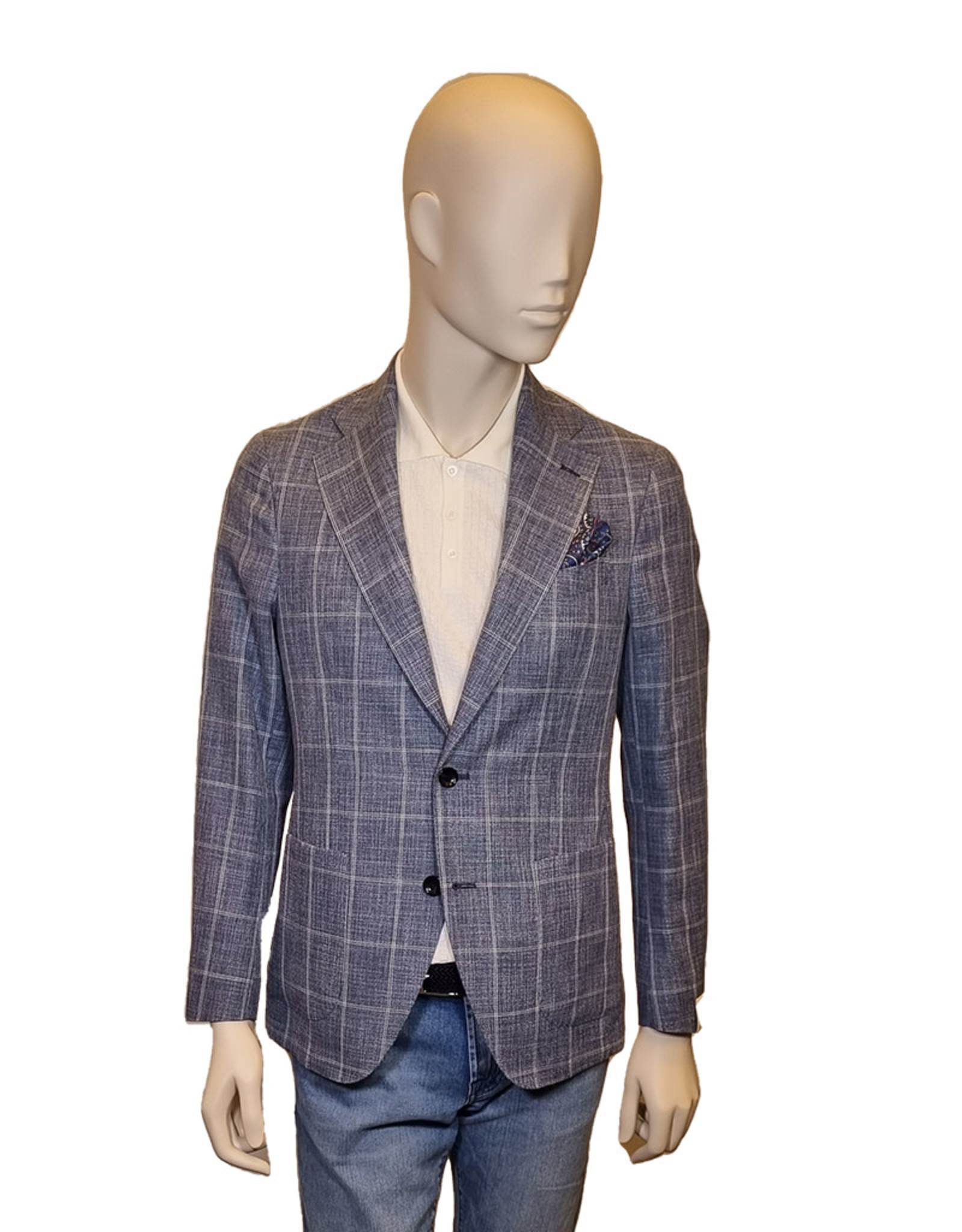 Latorre Gabiati jacket light blue check