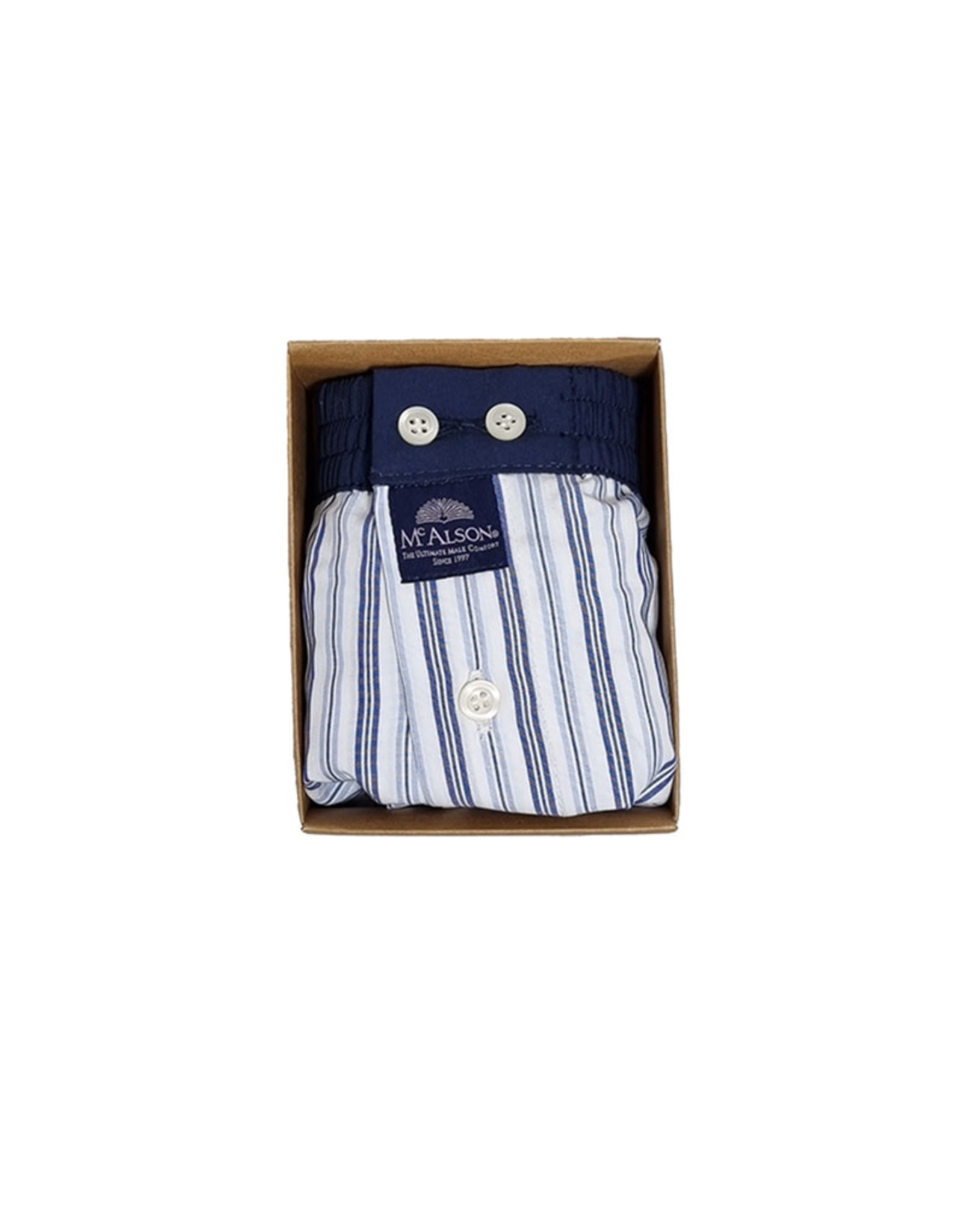 Mc Alson Mc Alson boxer shorts striped light blue M4704