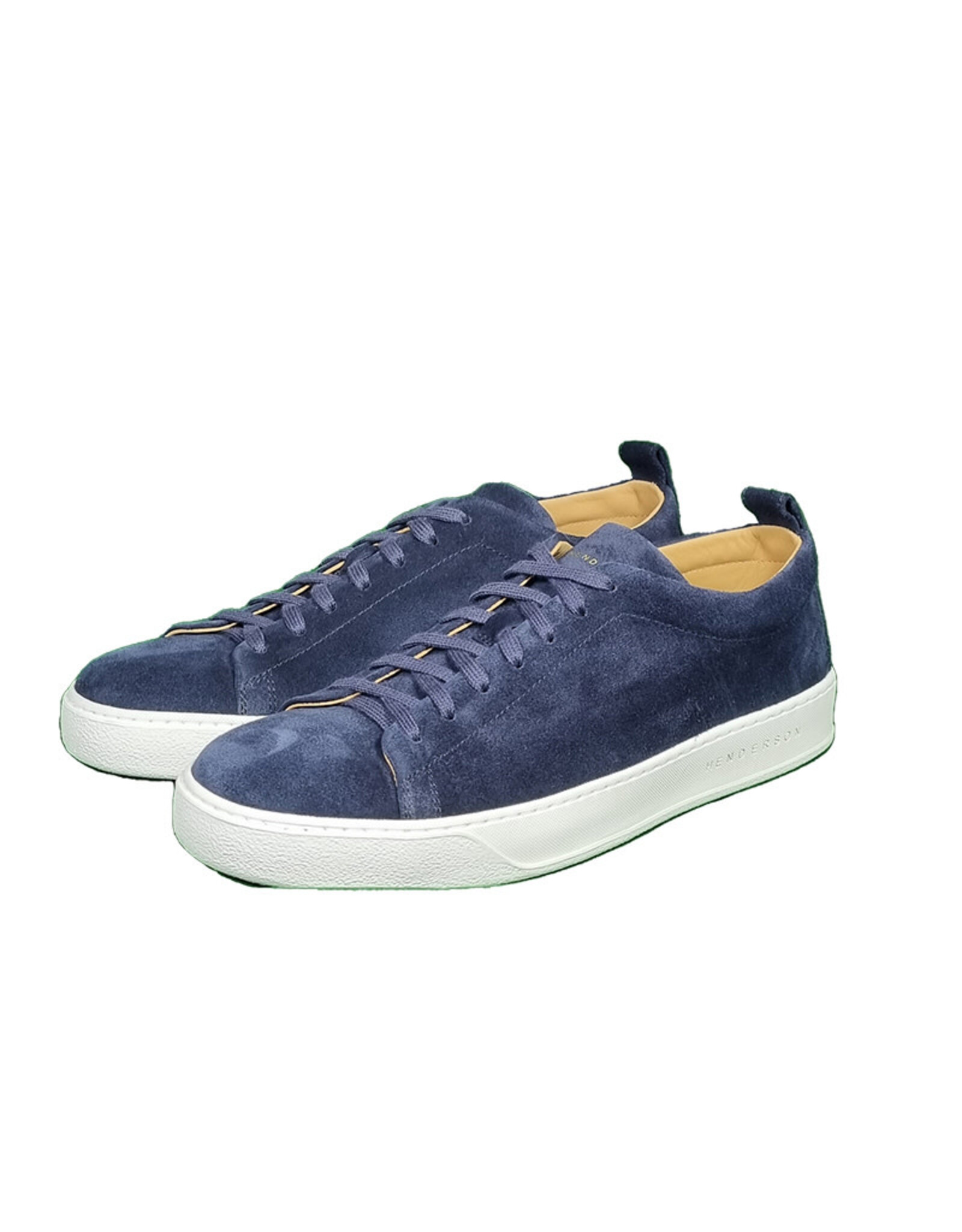 Henderson Baracco Henderson sneaker Clyde blauw Suede Blu