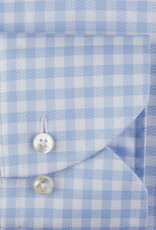 Stenströms Stenströms shirt light blue gingham Fitted body 602111-8202/103