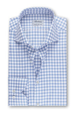 Stenströms Stenströms shirt light blue gingham Fitted body 602111-8202/103