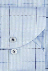 Stenströms Stenströms shirt light blue check Slimline 712111-7935/103