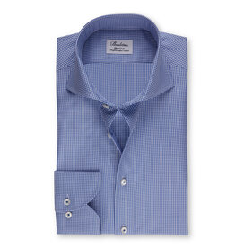 Stenströms Stenströms shirt blue gingham Slimline