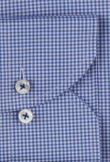 Stenströms Stenströms shirt blue gingham Slimline 722111-5708/113