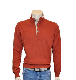Gran Sasso Sandmore's mock sweater orange
