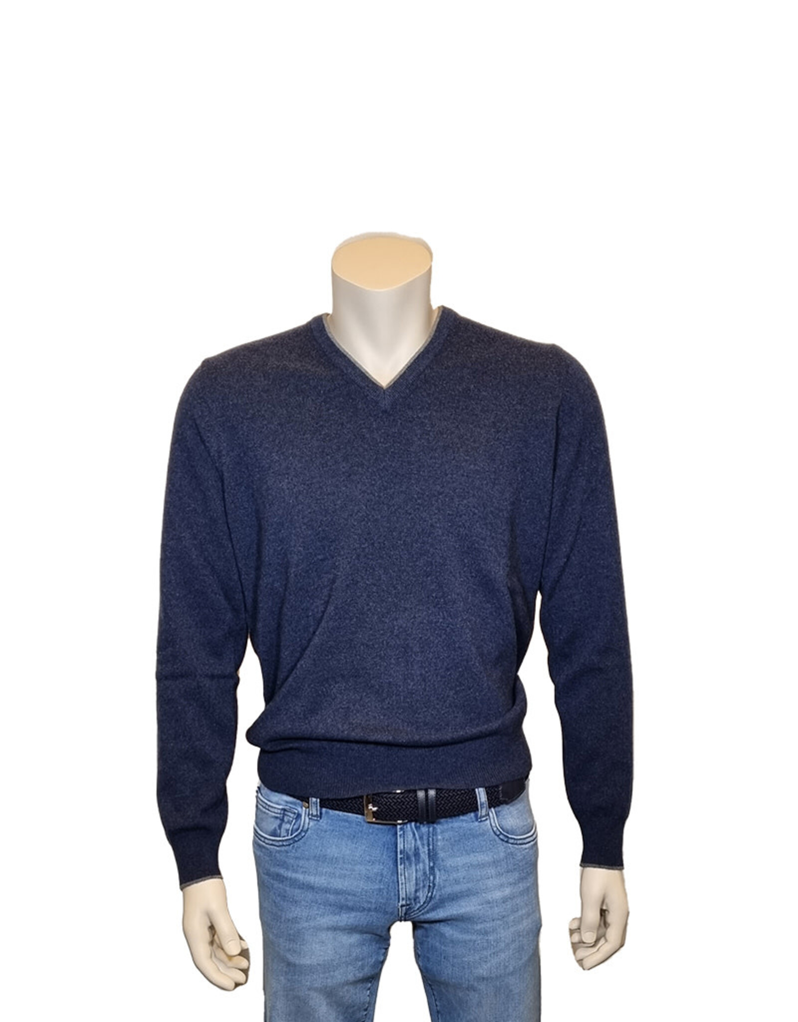 Gran Sasso Sandmore's sweater v neck blue
