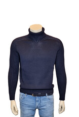 Gran Sasso Sandmore's turtleneck navy rainwool