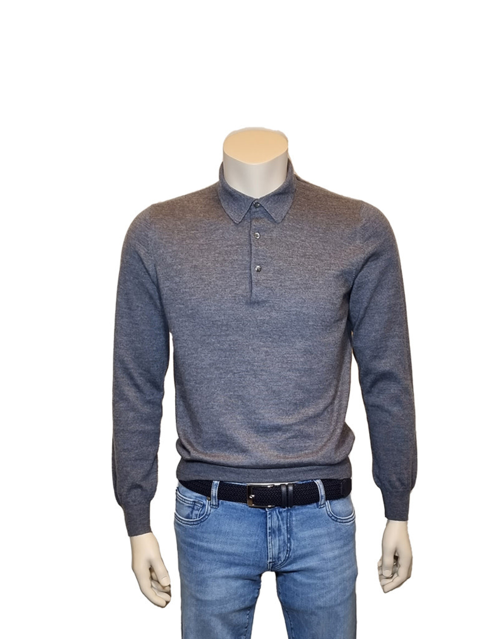 Gran Sasso Sandmore's polo long sleeves grey 14290/088 M:55132