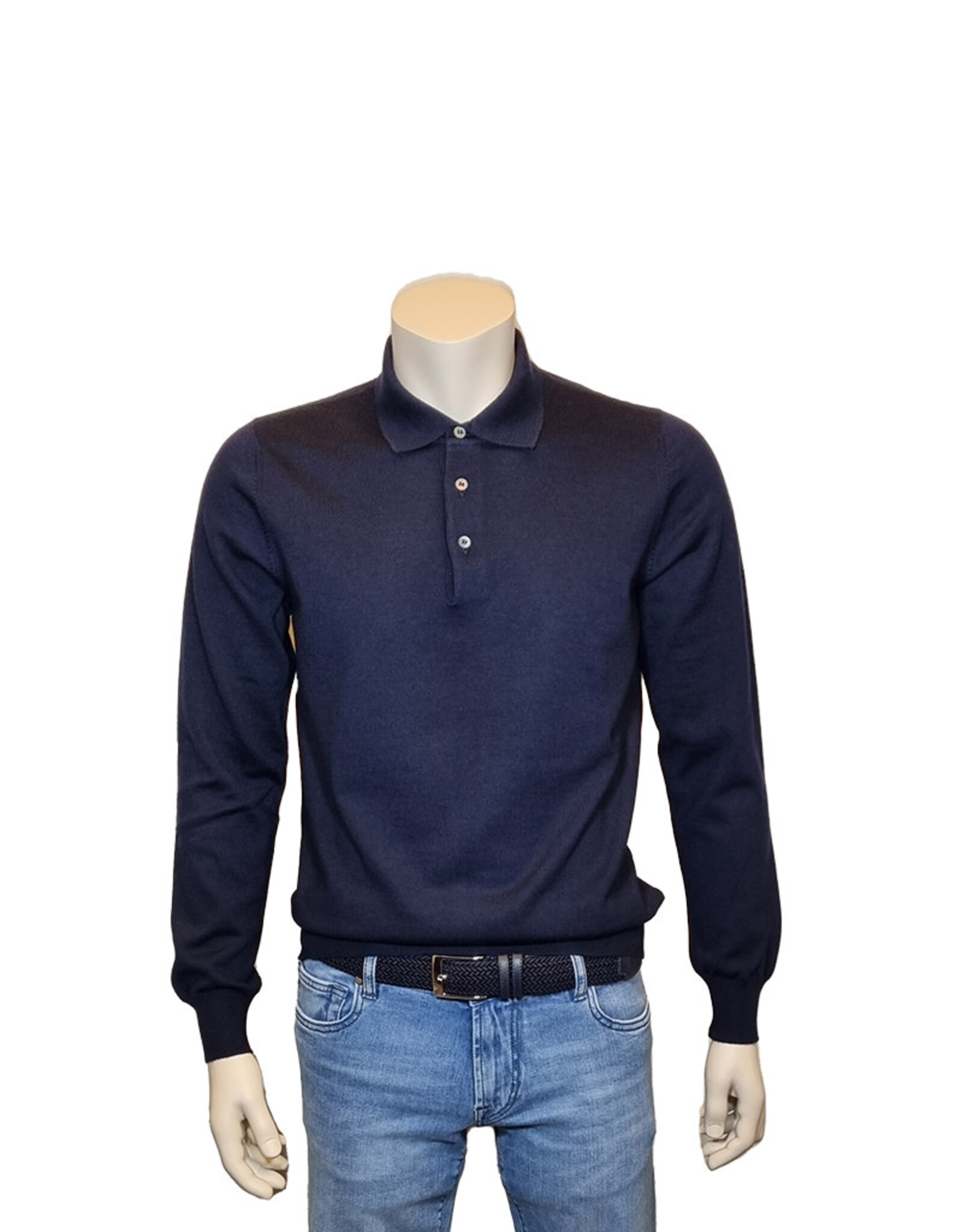 Gran Sasso Sandmore's polo long sleeves navy 14290/598 M:55132