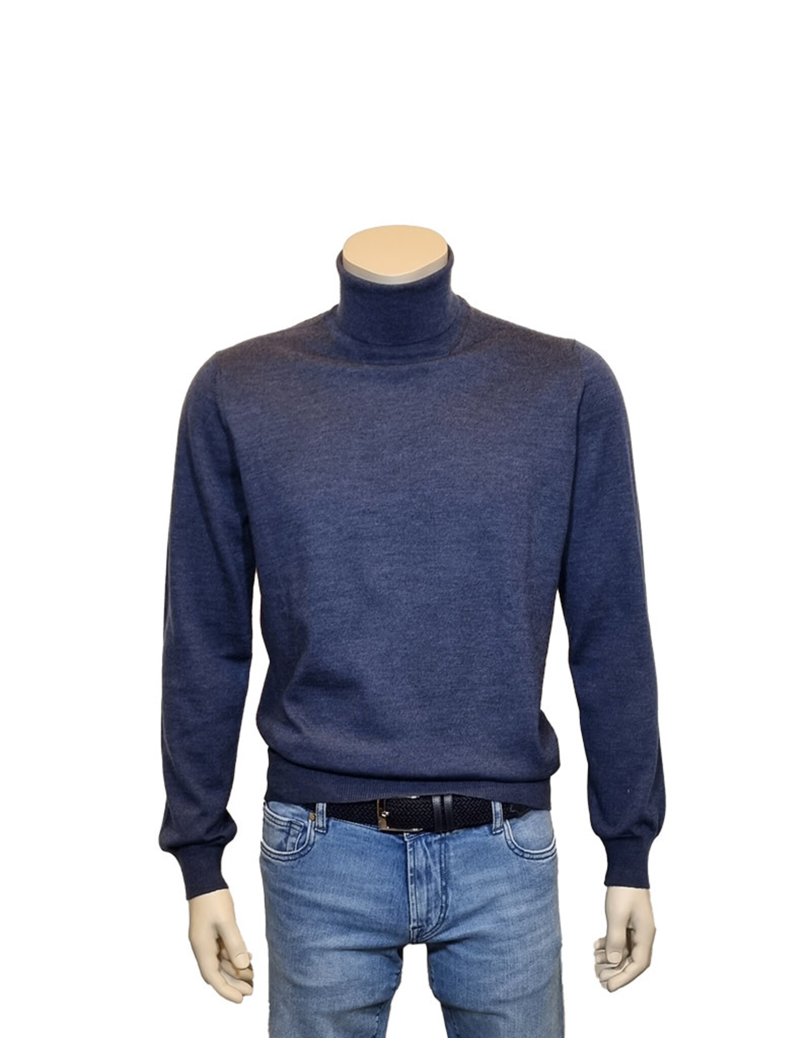 Gran Sasso Sandmore's turtleneck sweater blue 14290
