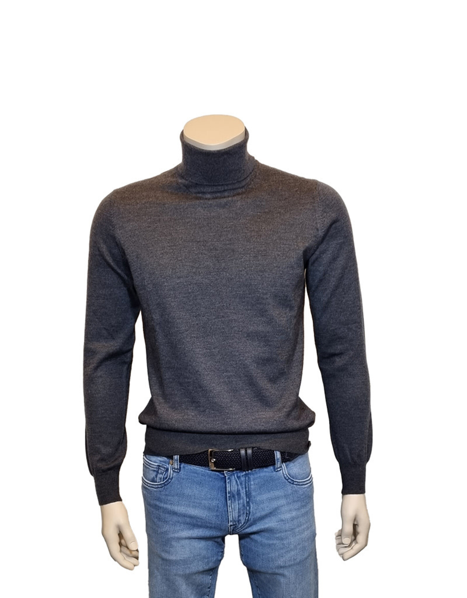 Gran Sasso Sandmore's turtleneck sweater charcoal 14290