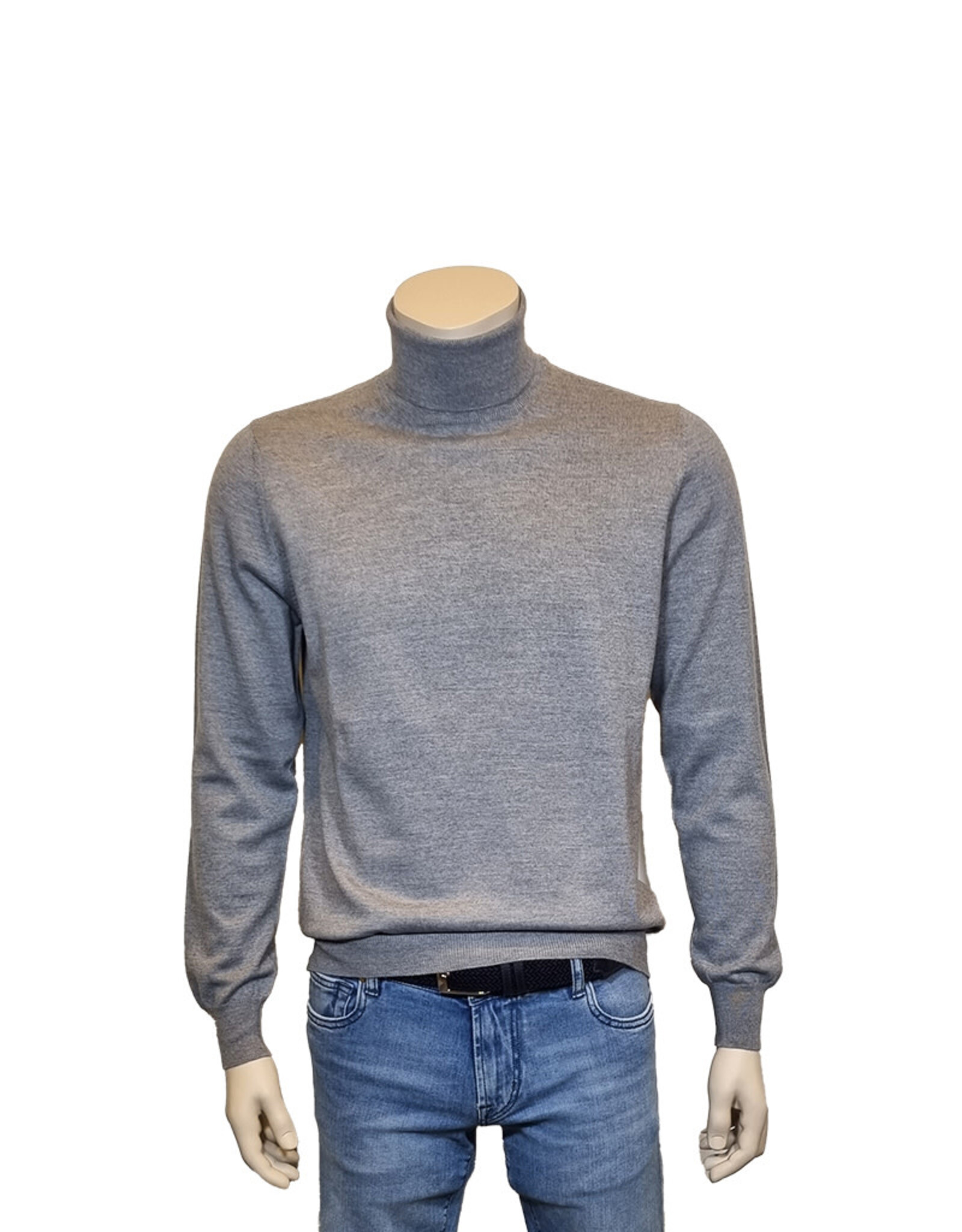 Gran Sasso Sandmore's turtleneck sweater light grey 14290