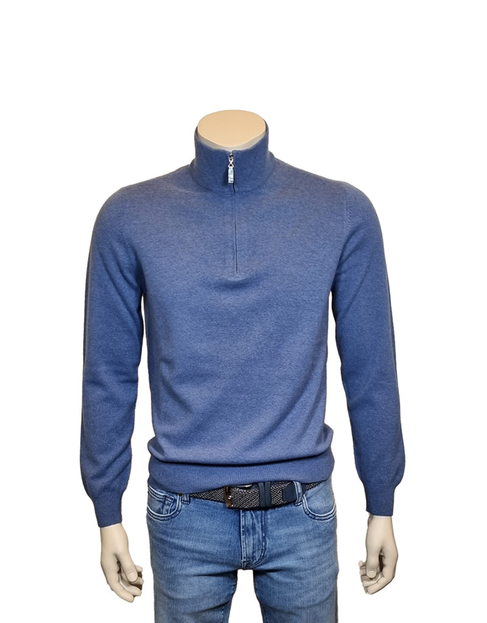 Gran Sasso Sandmore's sweater mock neck light blue