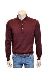 Gran Sasso Sandmore's polo lange mouwen bordeaux 14290/291 M:55132