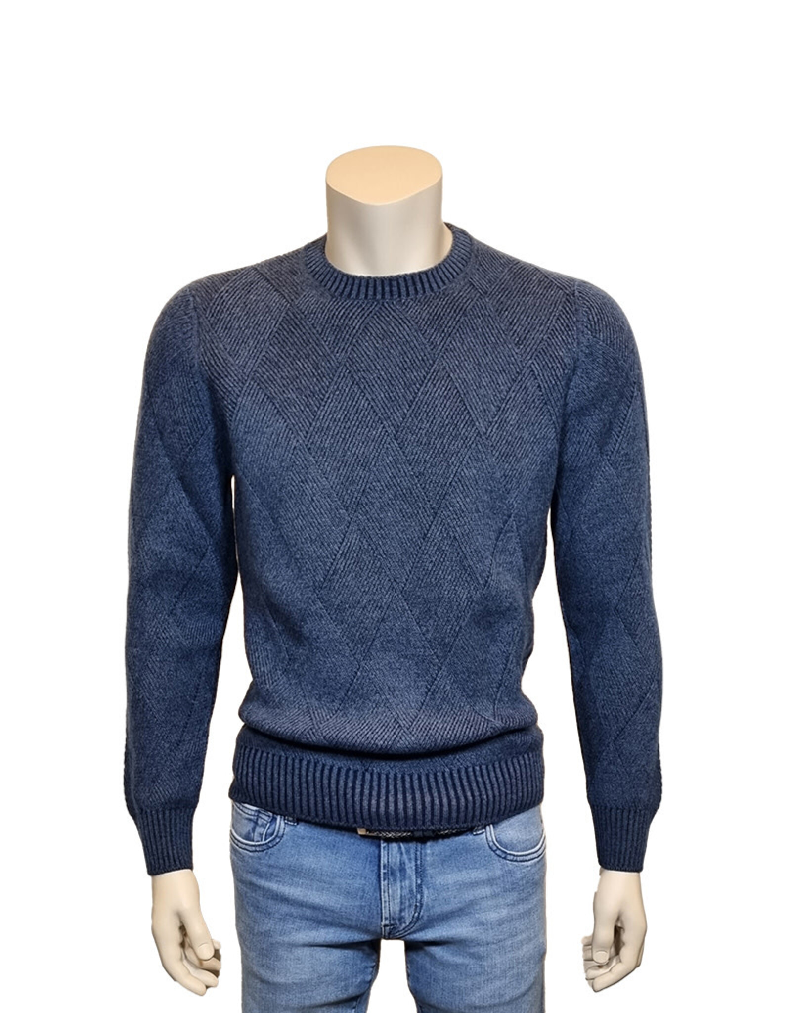 Gran Sasso Sandmore's pull O-hals blauw 19655/596 M:23120