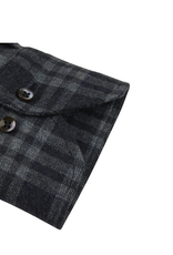 Stenströms Stenströms shirt flannel blue checked Slimline 712371-8650/183