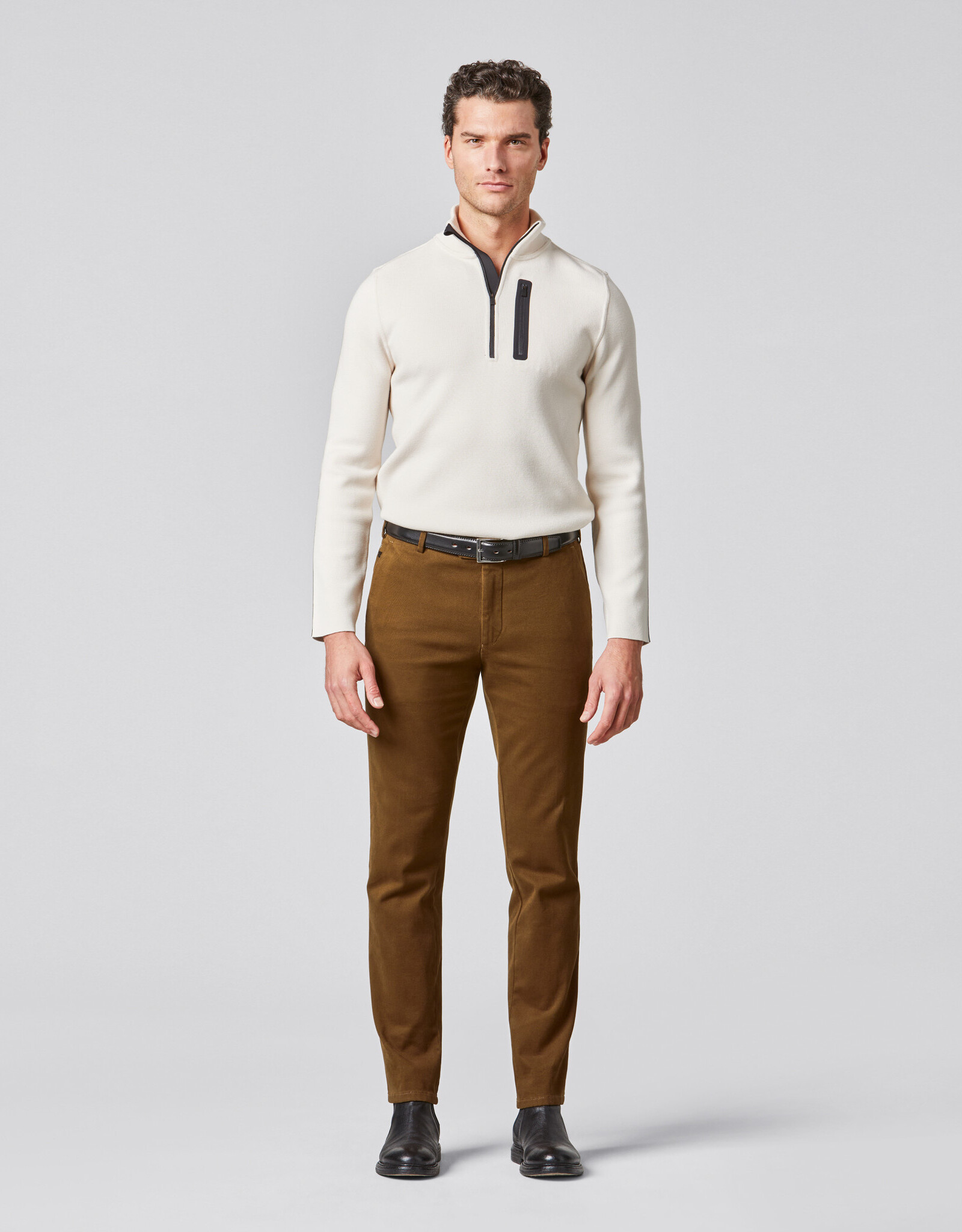 Meyer Exclusive Meyer Exclusive trousers cotton camel Bonn