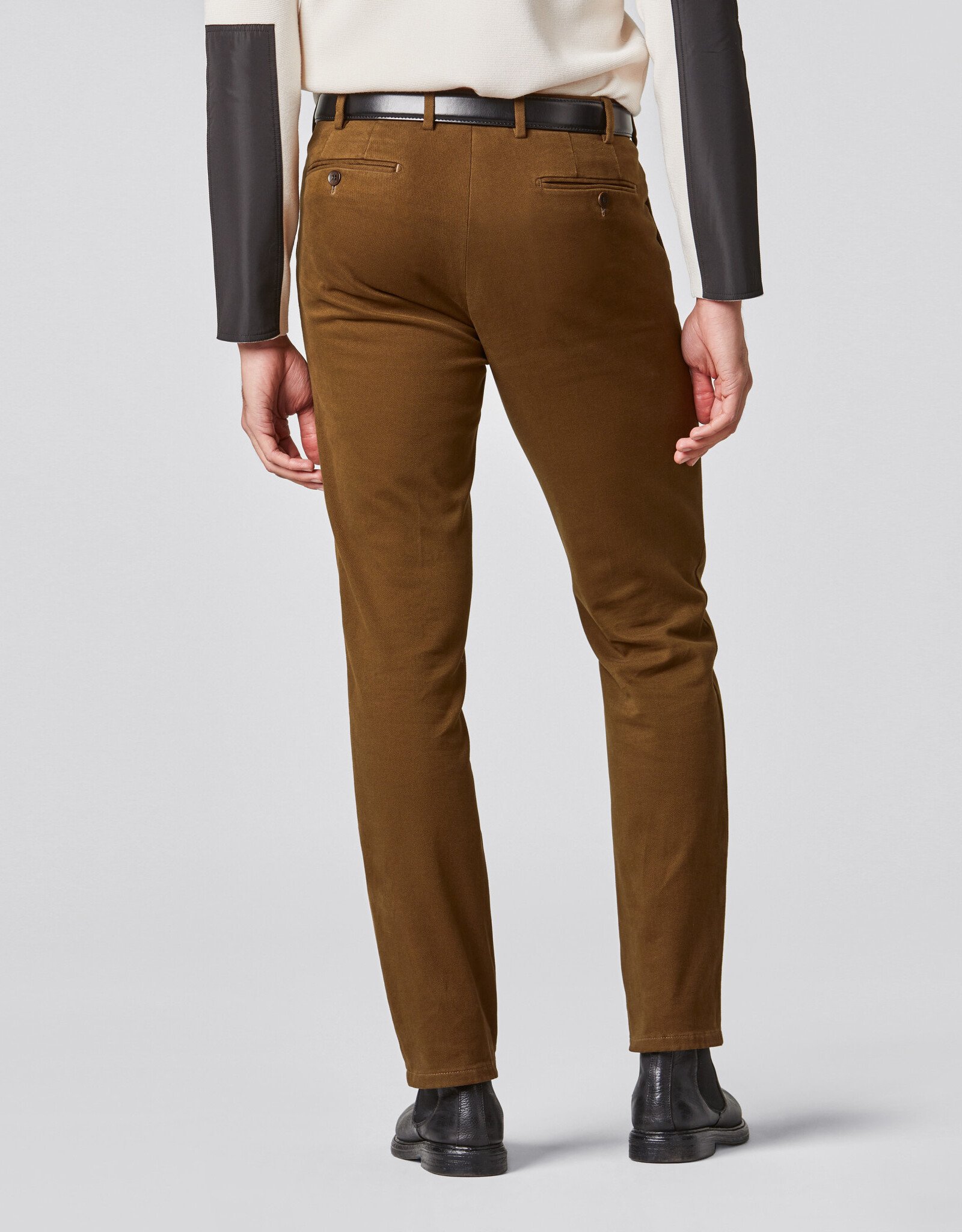 Meyer Exclusive Meyer Exclusive broek katoen camel Bonn 8572/43