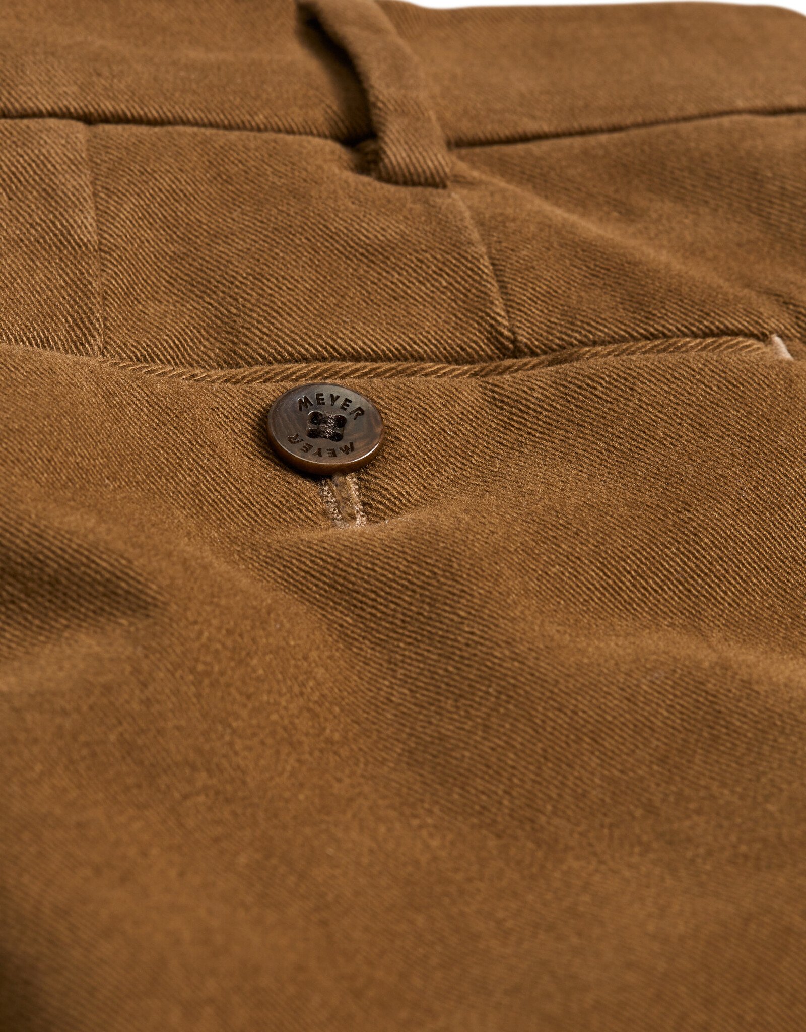 Meyer Exclusive Meyer Exclusive broek katoen camel Bonn 8572/43