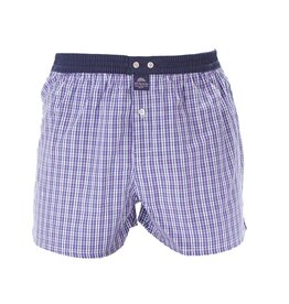 Mc Alson Mc Alson boxer short checkered purple-blue