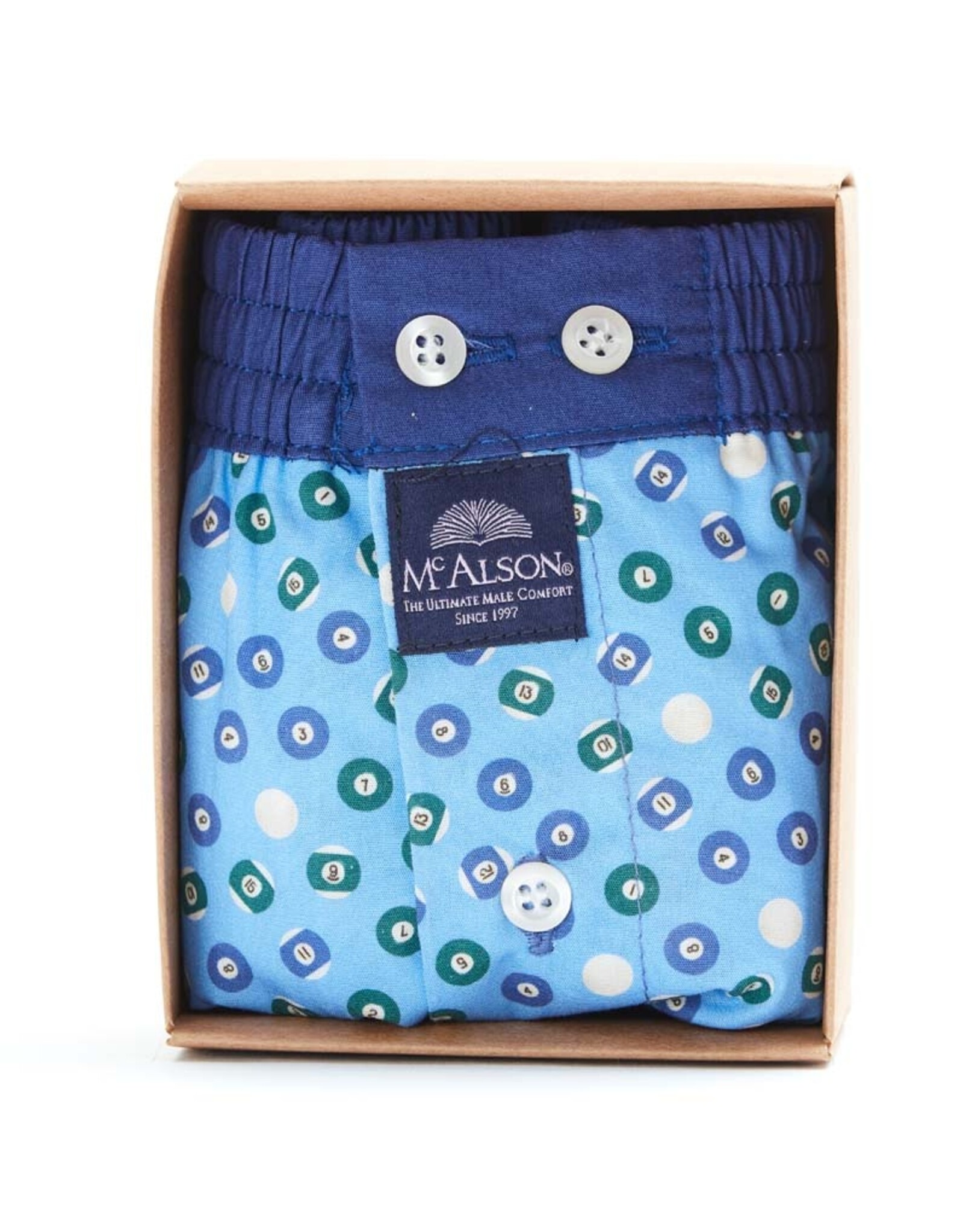 Mc Alson Mc Alson boxer short billiards light blue M4838