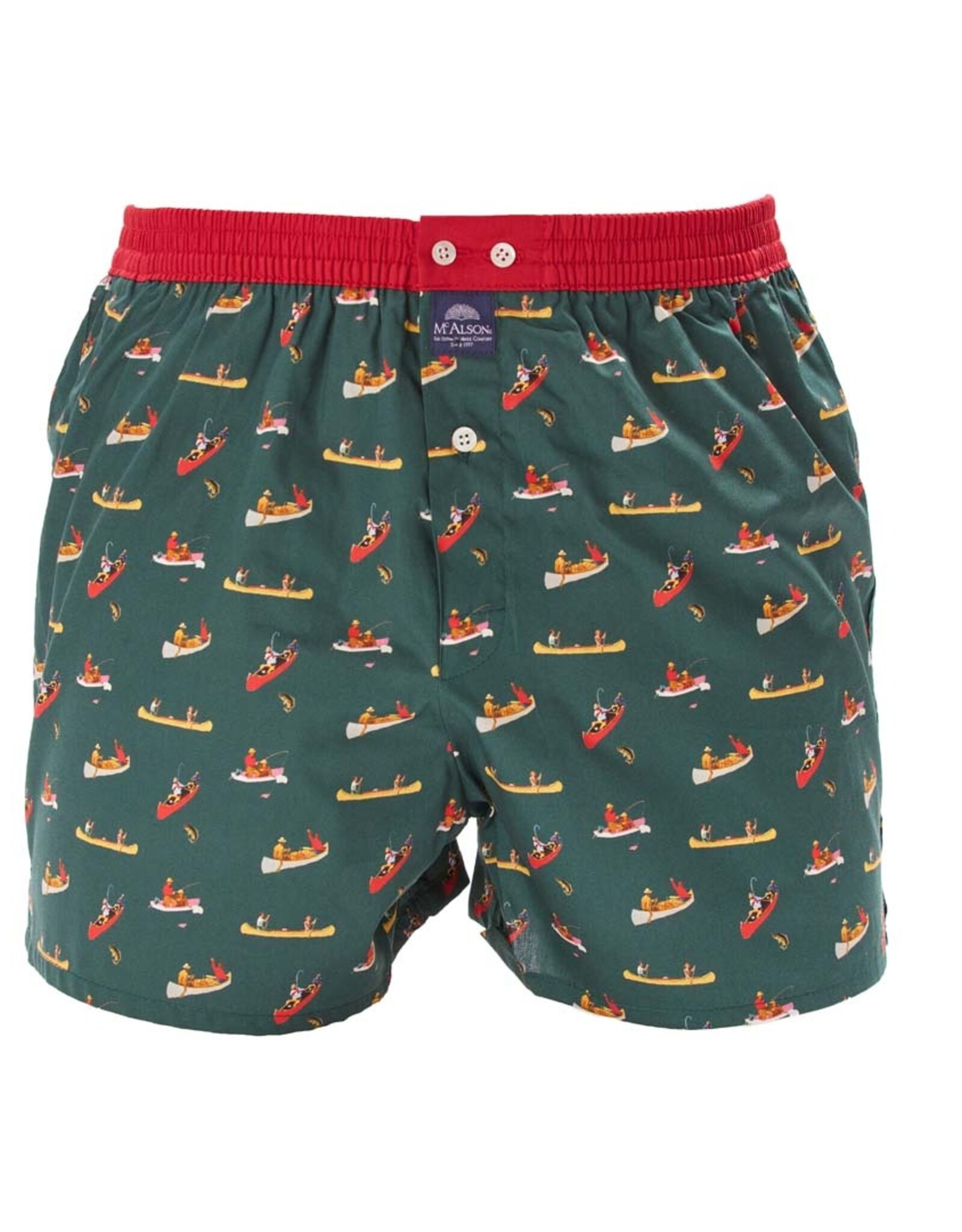 Mc Alson Mc Alson boxershort kano groen-rood M4808