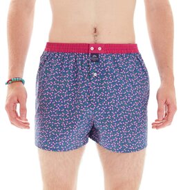 Mc Alson Mc Alson boxershort blauw-roze kers