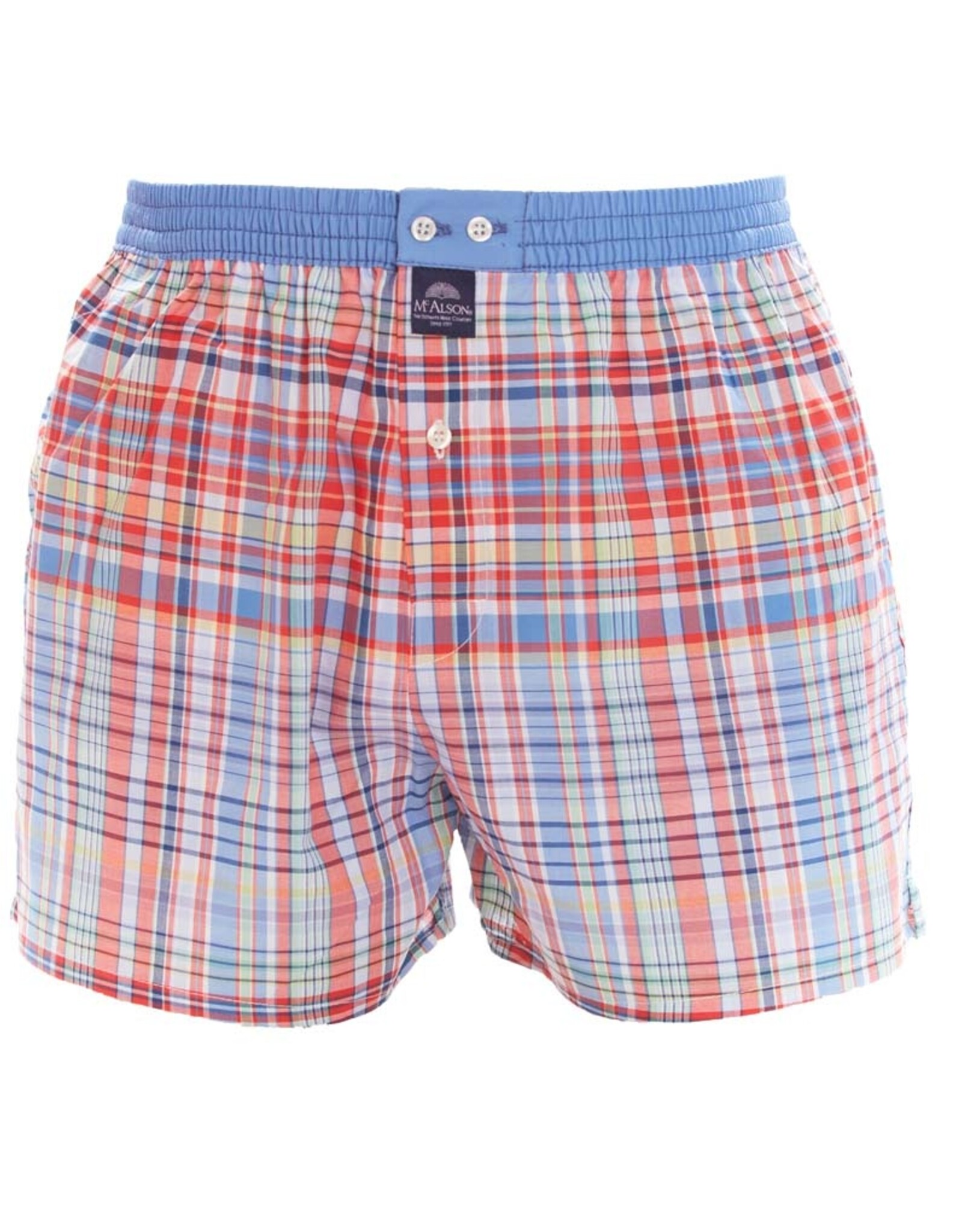 Mc Alson Mc Alson boxer shorts light blue check  M4934