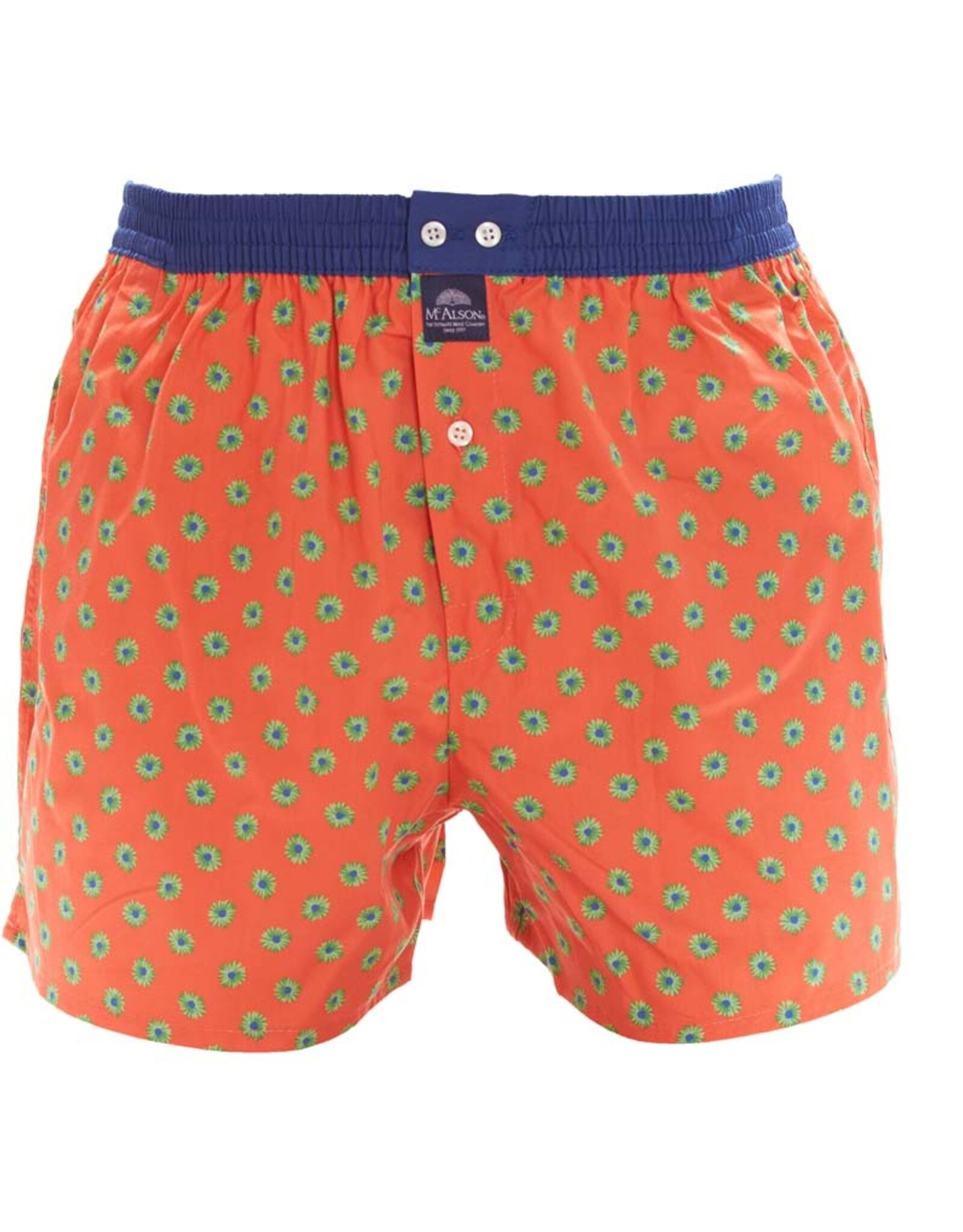 Mc Alson Mc Alson boxershort blauw-oranje bloem M4969