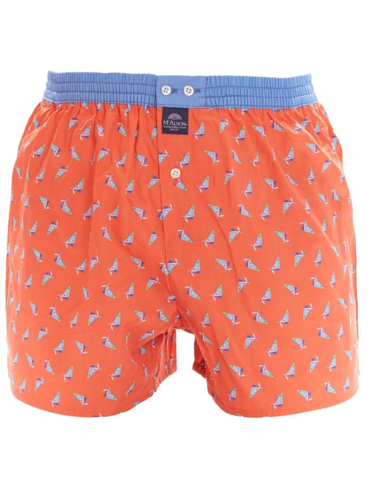 Mc Alson Mc Alson boxershort lichtblauw-oranje windsurfer M4966