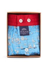 Mc Alson Mc Alson boxershort blauw zeilboot M4943