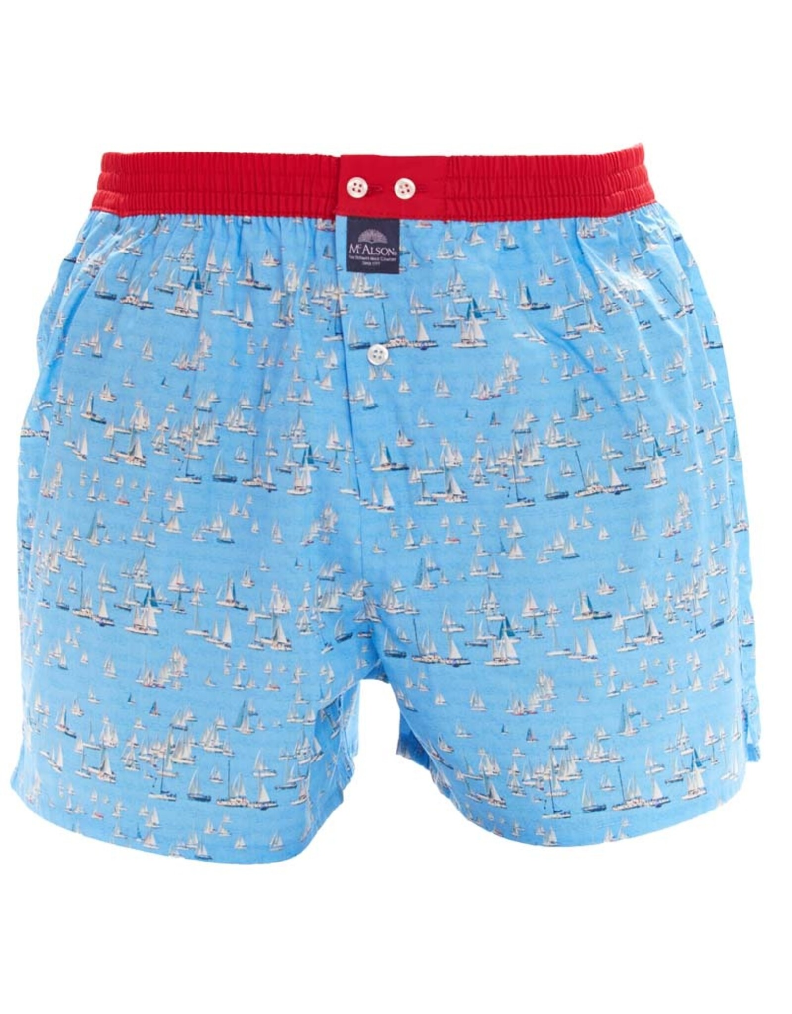 Mc Alson Mc Alson boxershort blauw zeilboot M4943