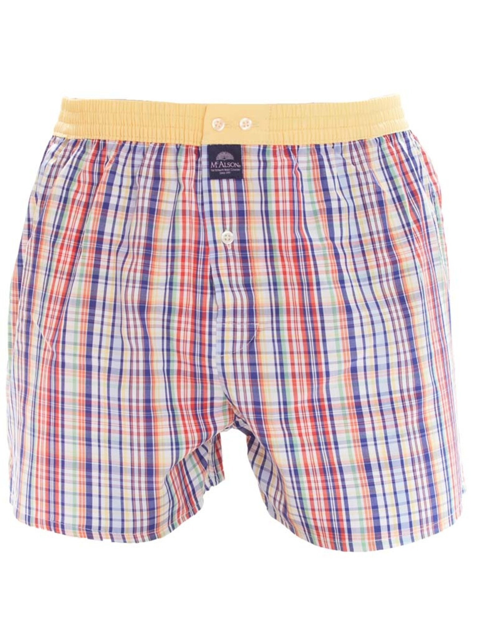 Mc Alson Mc Alson boxershort geel ruit M4926