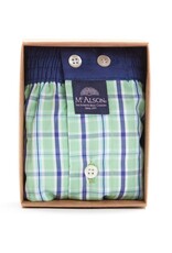 Mc Alson Mc Alson boxershort blue-green check M4918