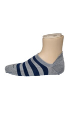 Marcoliani Marcoliani socks grey-blue stripe sneaker 4641K/303
