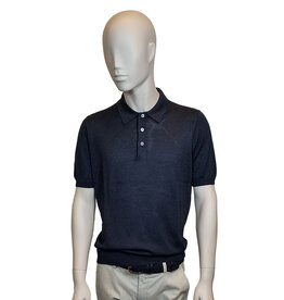 Gran Sasso Sandmore's polo silk navy