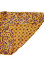Calabrese Calabrese pocket square paisley yellow 8024014/022