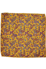 Calabrese Calabrese pocket square paisley yellow 8024014/022