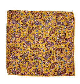 Calabrese Calabrese pochet paisley geel