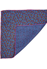 Calabrese Calabrese pocket square light blue paisley 8024020/027